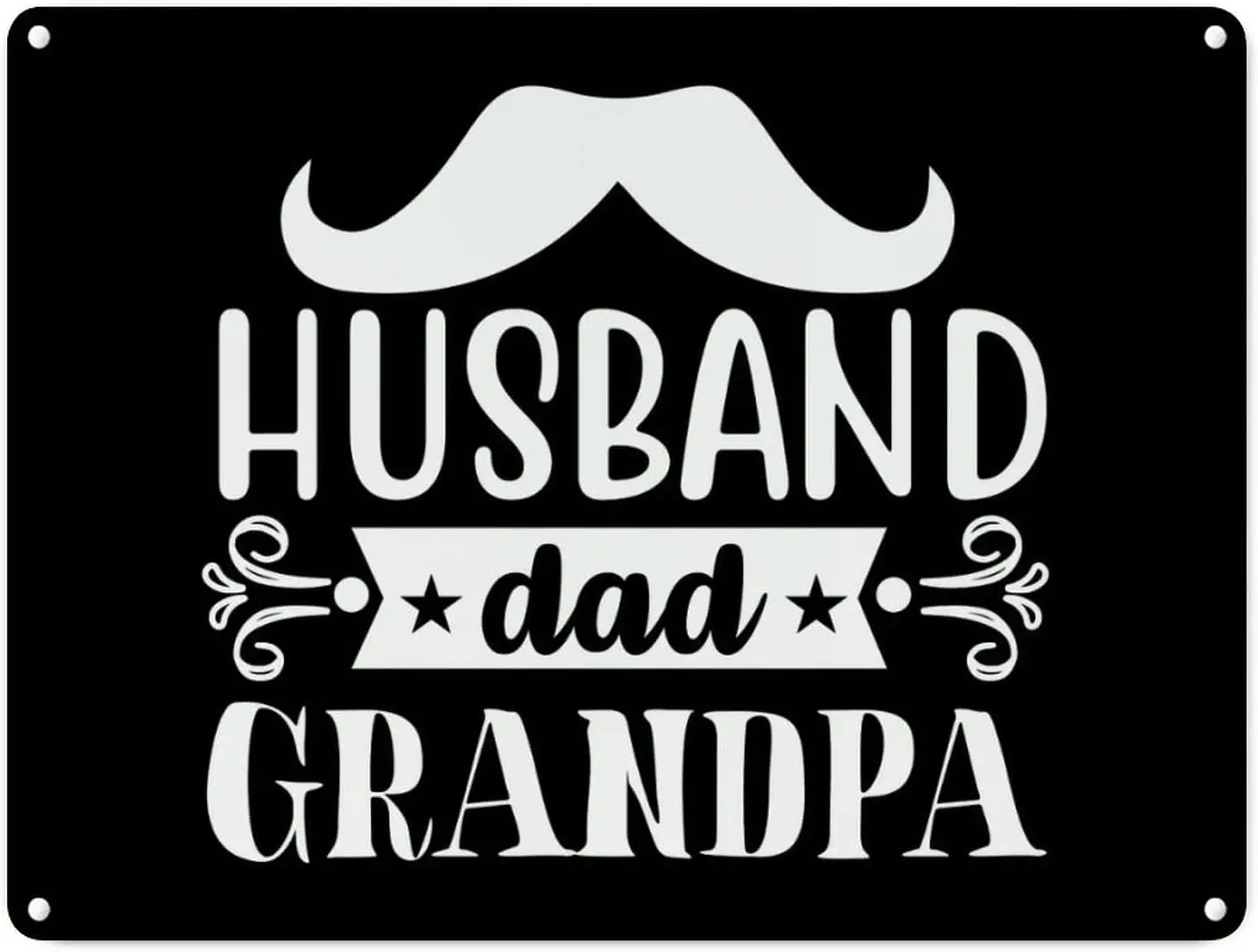 Metal Sign Husband Dad Grandpa Retro Decorative Aluminum Tin Signs 12x16 Inch Man Cave Street Metal Sign for Office Home Ga sign