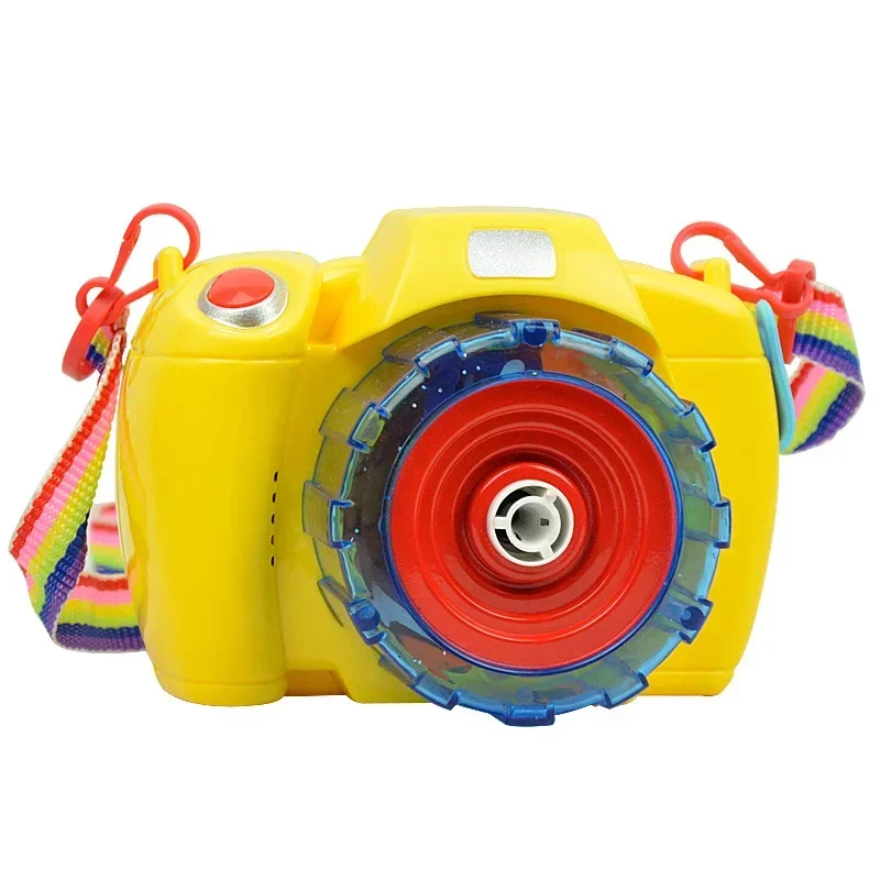 [Grappig] Volautomatische Licht En Geluid Glanzende Bubble Camera Pistool Outdoor Speelgoed Kids Bubble Club Waterpistool Zeepbel Blazer Cadeau