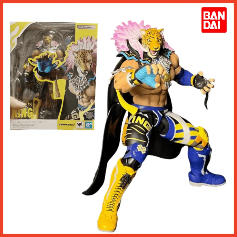 

Bandai SHF TEKKEN 8 Original Box Anger of the Beast KING Action Figure Finished Model Kit Anime Collectible Toy for Kids