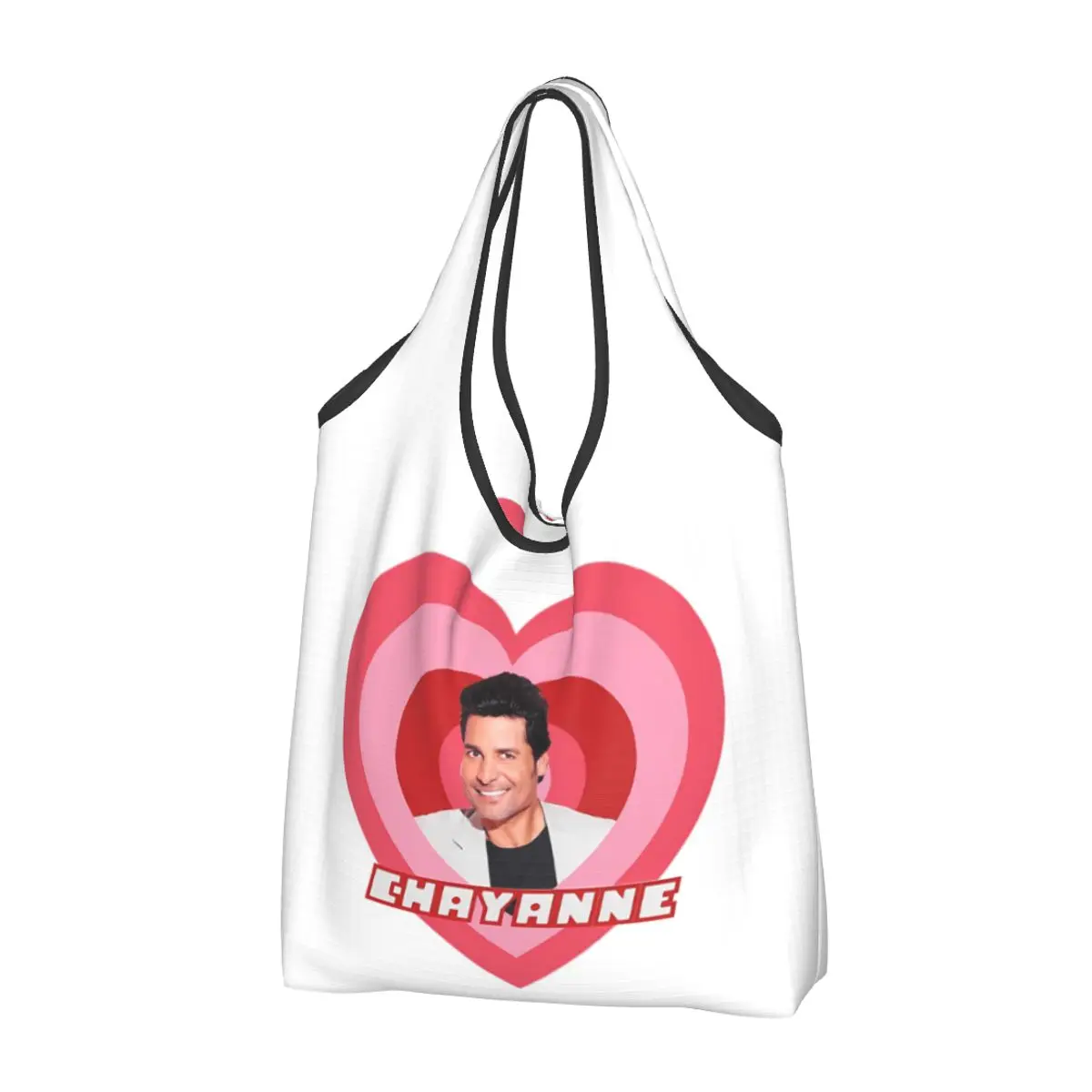 Chayanne Is A Powerpuff Girl Portable Tote Shopping Bags Large Capacity Shopper Bag Groceries Handbag Shoulder Bag