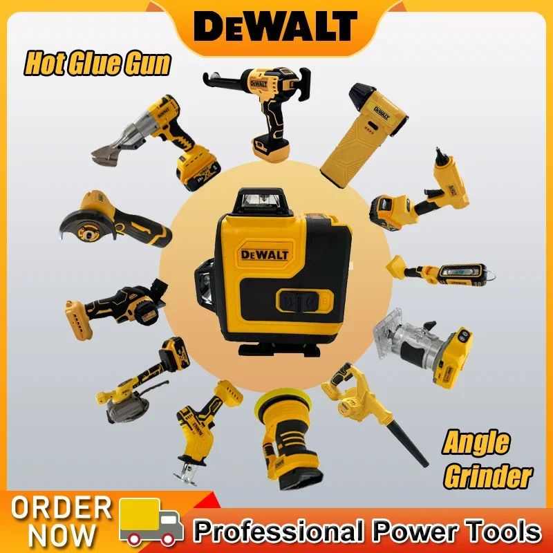 DEWALT Jigsaw, Electric Mini Blower, 12V Angle Grinder, Brushless Trimmer, Laser Level, Cutting Saw, Multifunctional Power Tools