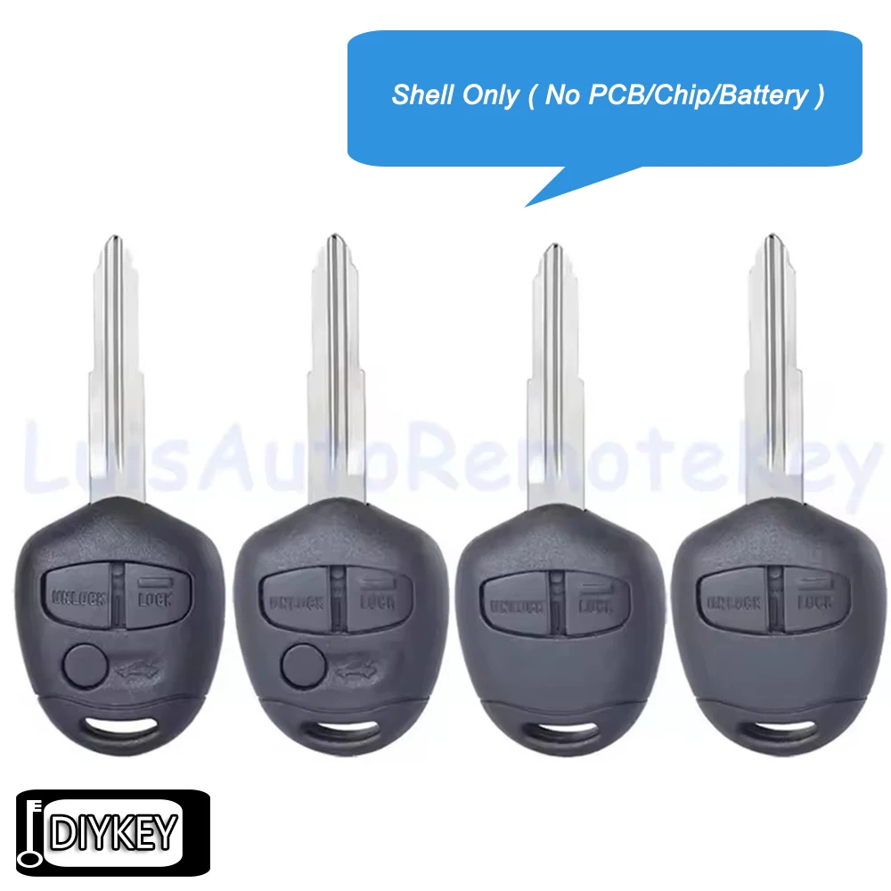 

2 / 3 Buttons Case Remote Car Key Fob Shell Cover for Mitsubishi Pajero Sport Outlander Grandis ASX Lancer EX MIT11 / MIT8 Blade