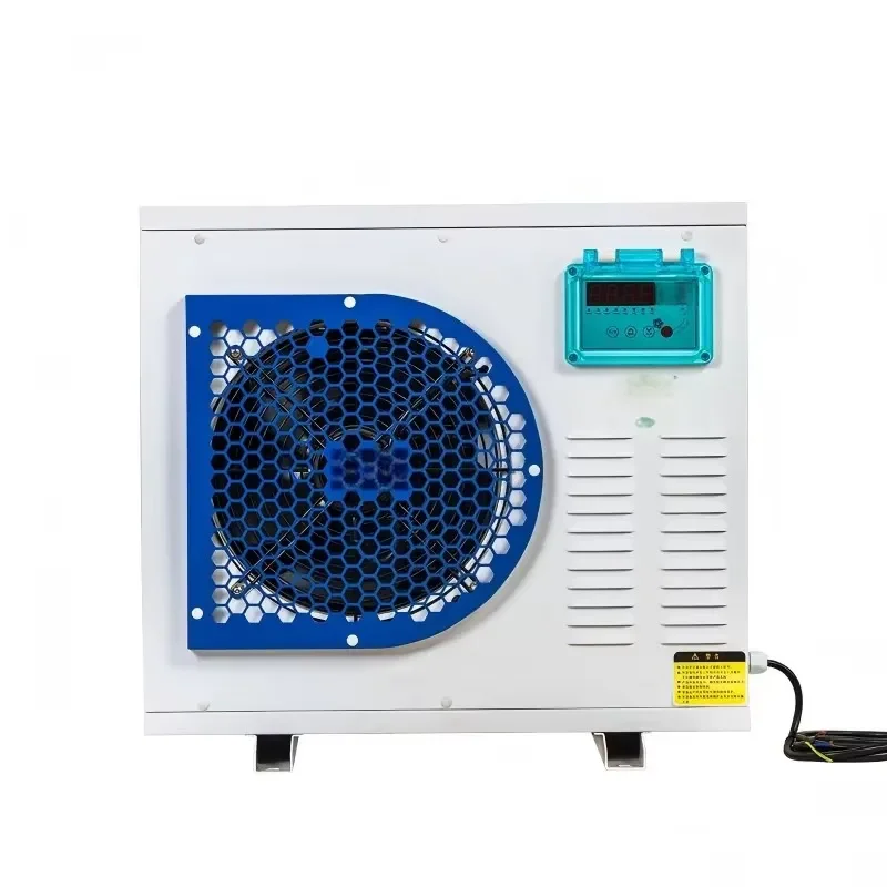 Low Noise Aquatic Refrigeration Equipment Digital Display Seafood Tank Air Cooled Condensing Water Chiller
