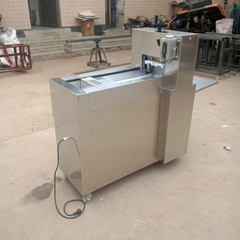 الفولاذ المقاوم للصدأ لحم الضأن رولز القاطع التجارية الكهربائية اللحوم القطاعة باستخدام الحاسب الآلي قطع مزدوجة لحم الضأن لفة صنع آلة