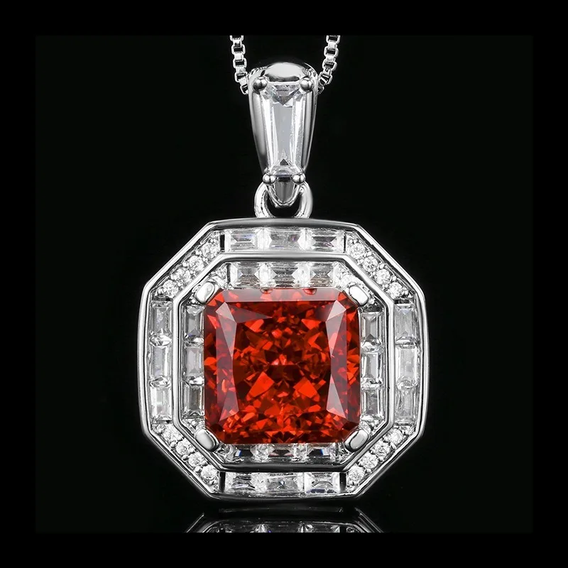 

Новинка 2023 года, ювелирные изделия Zhuang Shengsheng, высокоуглеродистый алмаз, ледяной цветок, медная инкрустация, квадратный комплект принцессы, декоративный основной комплект