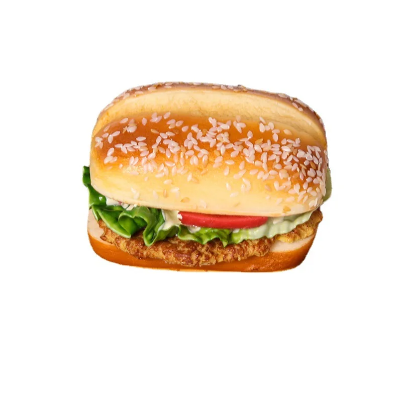 1PC Artificial Kitchen Hamburger Realistic Food Decoration Photography Food Simulation Cake Model Tea Table Decoration FCYY-005