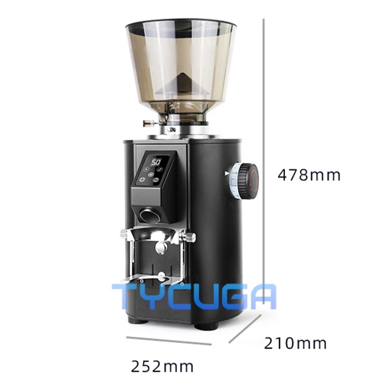 Molinillo de café profesional, molinillo de rebabas eléctrico automático comercial, 350W, para Espresso, modo de taza doble individual ﻿ ﻿ ﻿