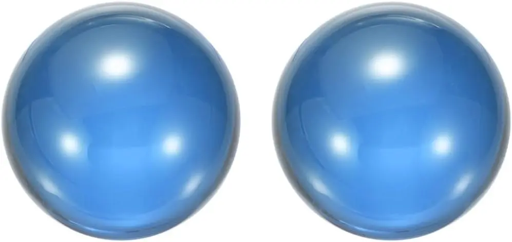 2pcs Clear Acrylic Contact Juggling Ball Practice Juggling Ball for Beginners and Single Balls Tricks 1.8
