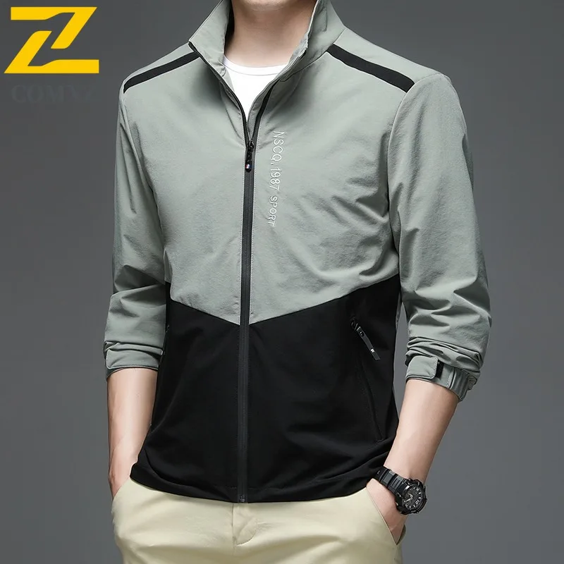 

COMXZ 2025 для мужчин и женщин пара водонепроницаемая ветрозащитная куртка весна осень спорт на открытом воздухе лыжный туризм модное легкое пальто