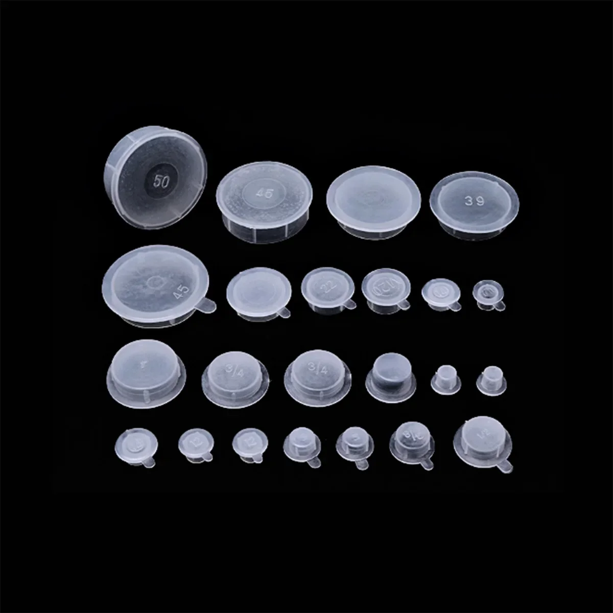 PE Plastic Thread Protective Sleeve Glass Test Tube Cover Screw Valve Oil Hole Sealing Plug