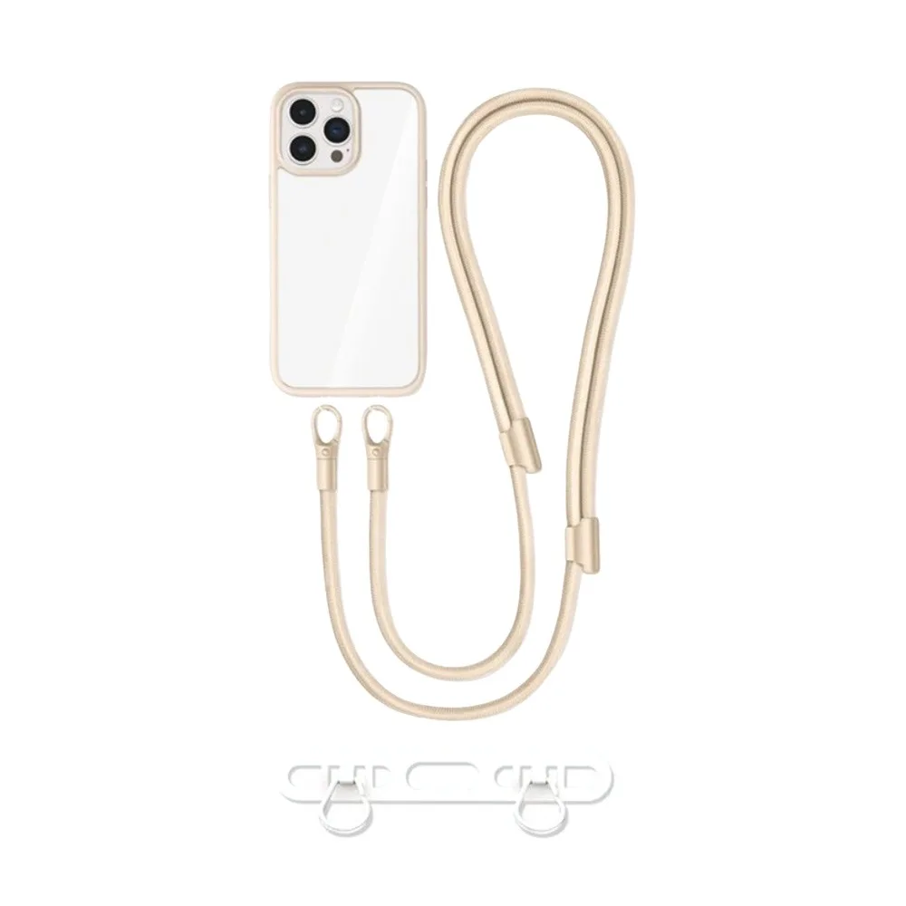 

New Double Buckle Cell Phone Lanyard With Patch Adjustable Phone Crossbody Lanyard Anti-fall Anti-lost Hanging Cord Strap