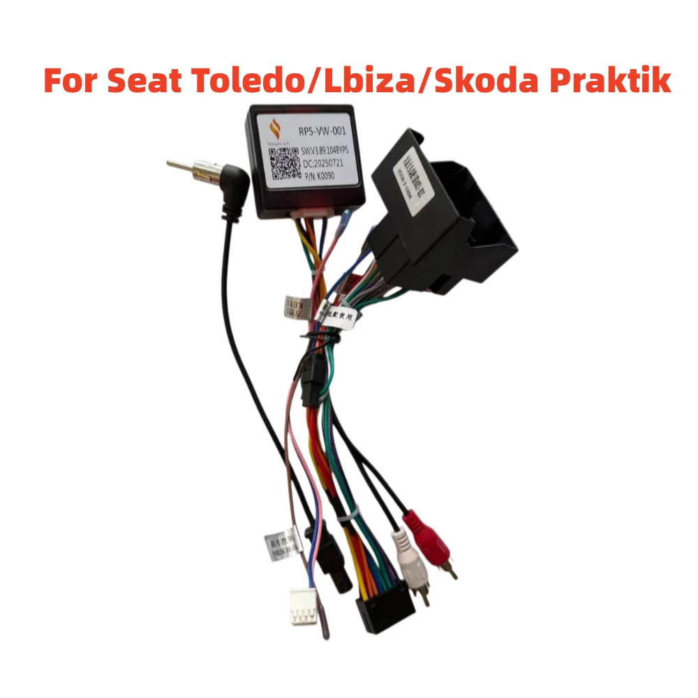Canbus Box RP5-VW-001 For Seat Toledo/Lbiza/ Leon/ Altea /Altea XL/Skoda Praktik/Superb/Yeti /Roomster Android 16 Pin GPS Radio