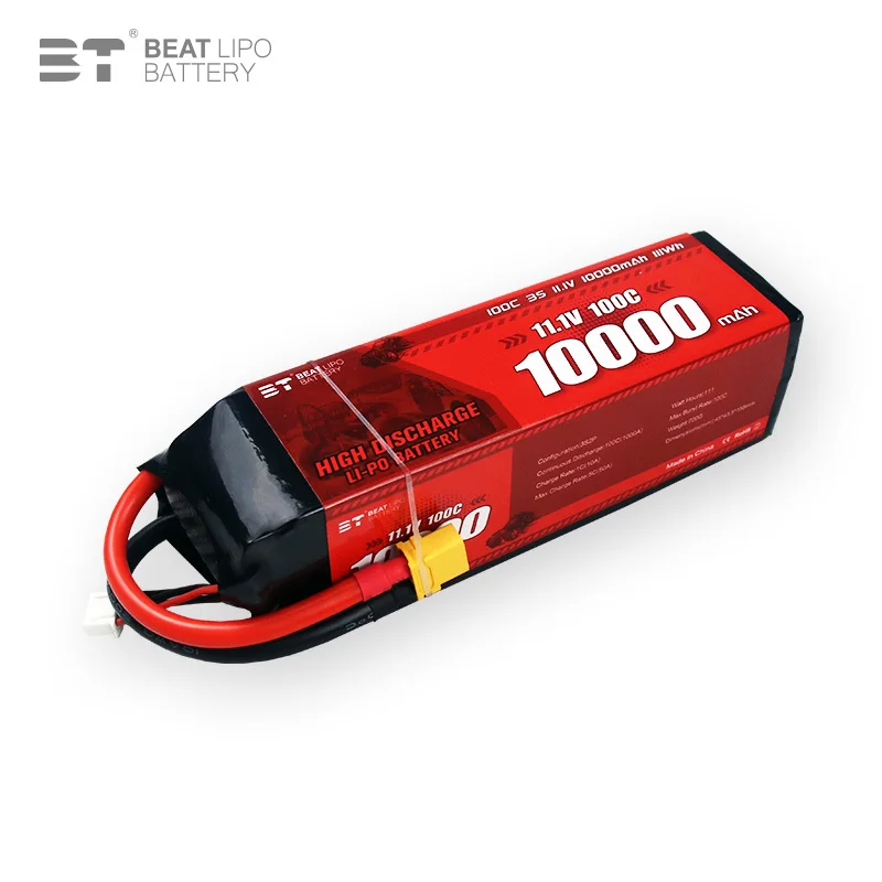 NEW 11.1V 10000mAh 100C LiPo Battery For RC Quadcopter Helicopter Cars Boats Drones Spare Parts 3s Rechargeable Battery