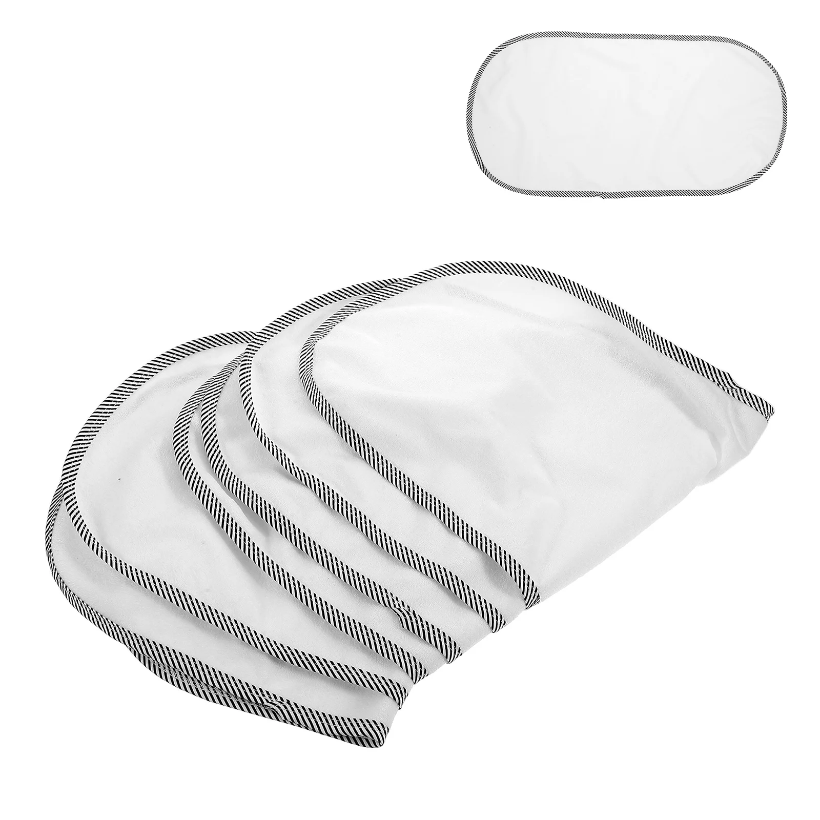 

6 pcs 6 White Travel Diaper Change Pad Pads Diaper Changing Table Mat Portable Waterproof Soft Material Lightweight Foldable