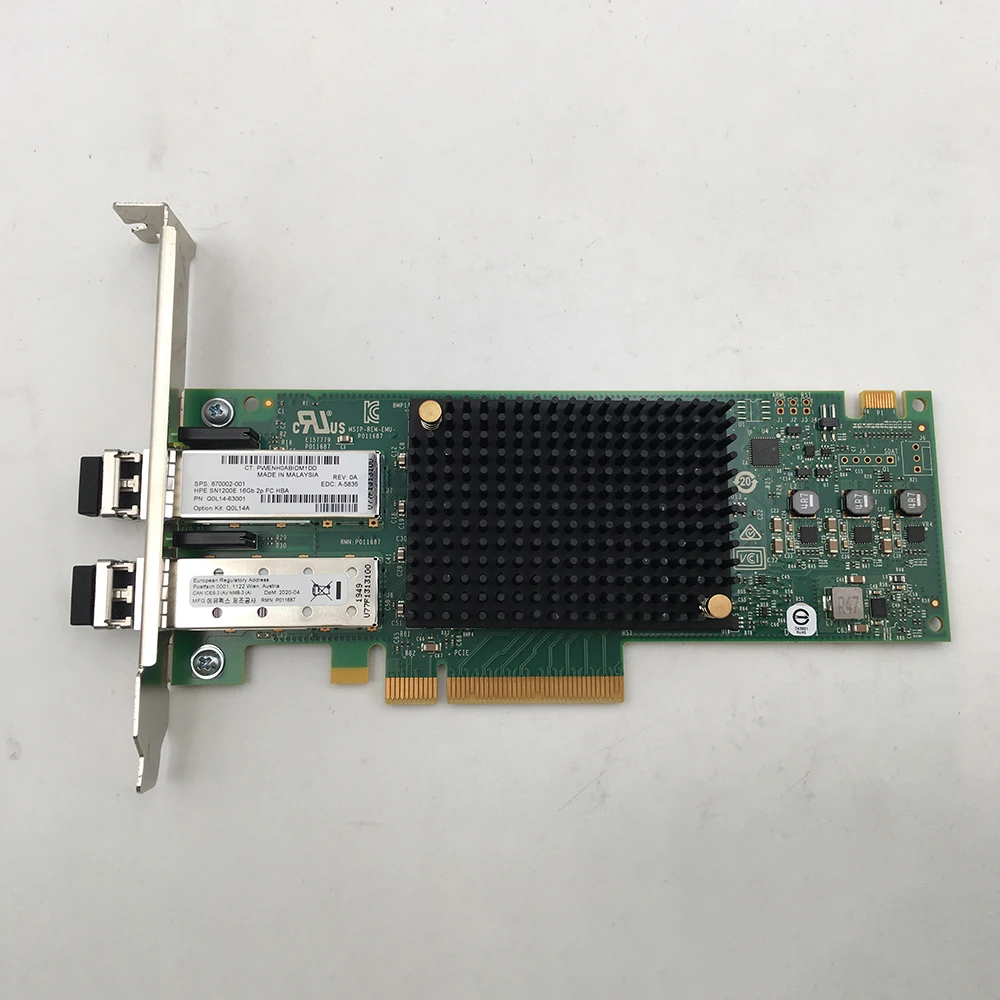 1Pcs 870002-001 Q0L14A SN1200E 16Gb 2P FC HBA Card Optical Line Card Fast Ship