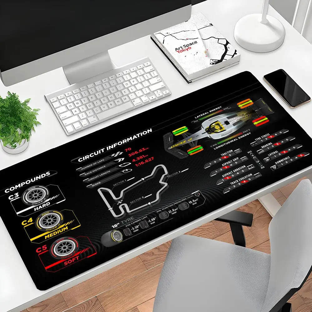 

MINISO Speedway Style Formula 1, гоночный коврик для мыши F1, дорожный коврик для рисования, настольный коврик, игровые коврики для клавиатуры, идеально подходящие для геймеров