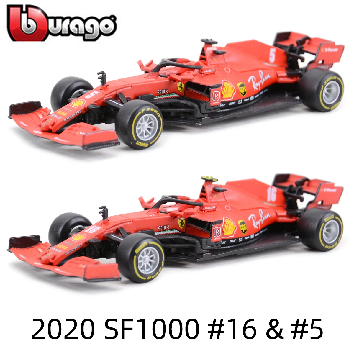 

Bburago 1:43 Ferrari 2020 SF1000 #16 #5 SF90 SF71H SF16H #7 F1 Racing Formula Car Static Simulation Diecast Alloy Model Car