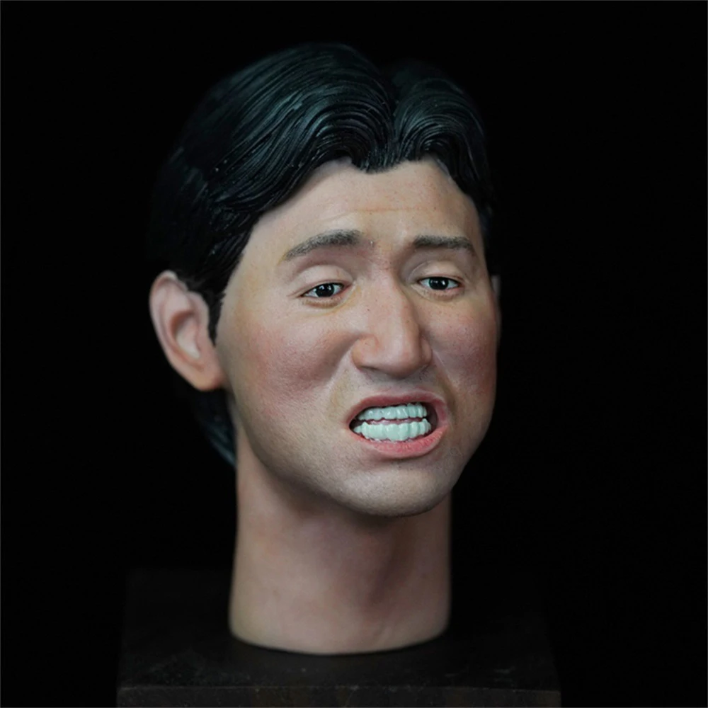 

Hot Sale 1/6th Hand Painted God of Songs Jacky Cheung Vivid Head Sculpture Carving for 12'' PH TBL Action Figure