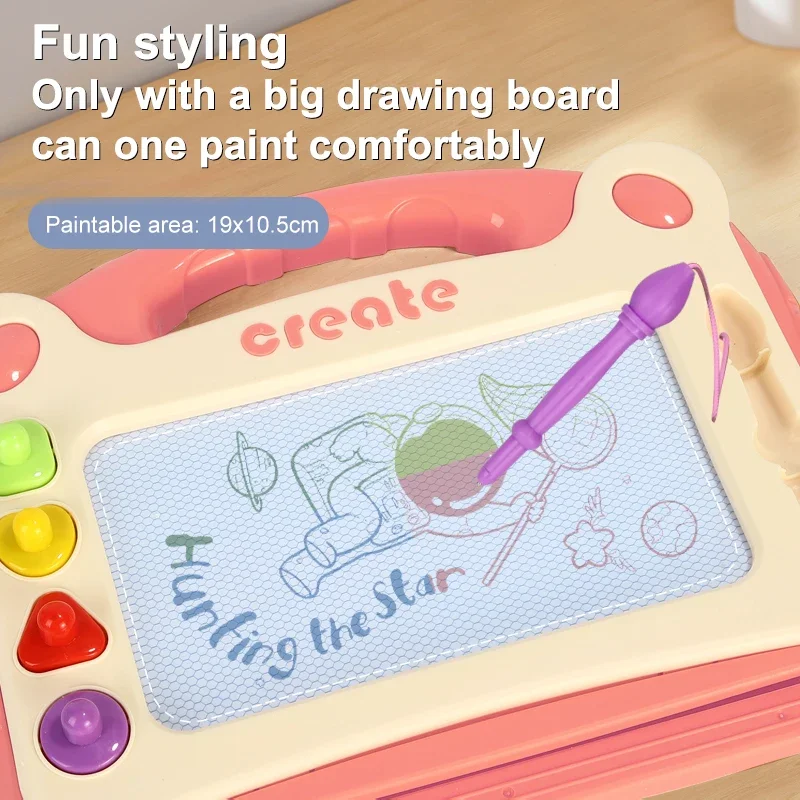 กระดานวาดภาพสีแม่เหล็กสำหรับเด็กกระดานเขียนเด็กกระดานวาดภาพชายและหญิงของเล่นกระดานกราฟฟิตี้ขาตั้งศิลปะ