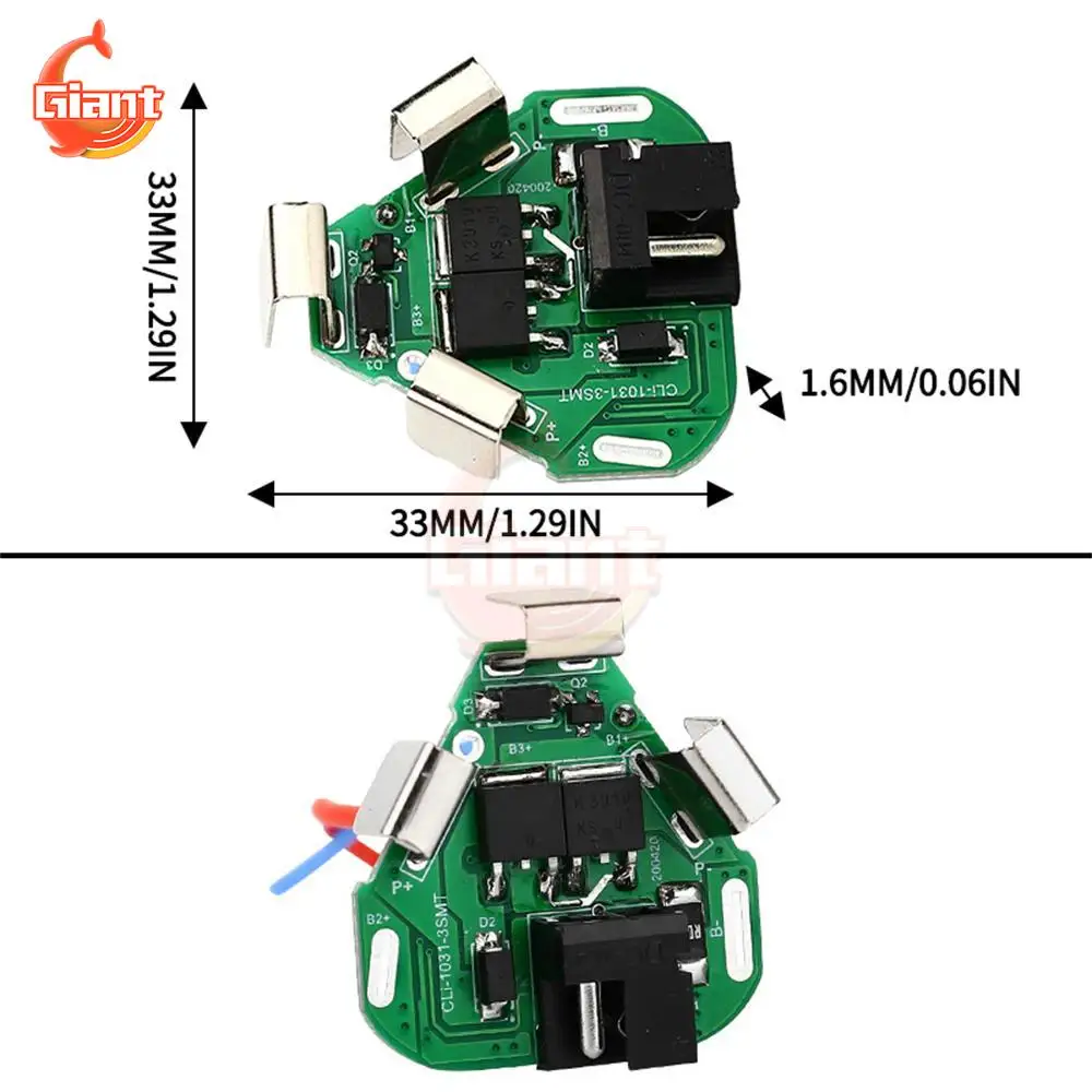 12.6V 3S Lithium Battery Protection Board Electric Drill Battery Pack Protection Board MOS Tube Battery Equalizer Circuit Board