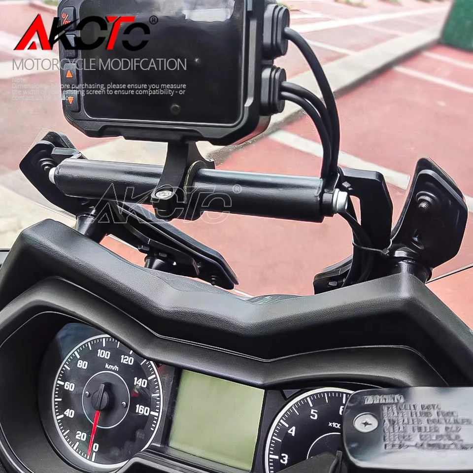For Yamaha XMAX300 XMAX 300 400 250 125 Motorcycle Accessories GPS Multifunctional Mobile Phone Navigation Bracket Plate Bracket