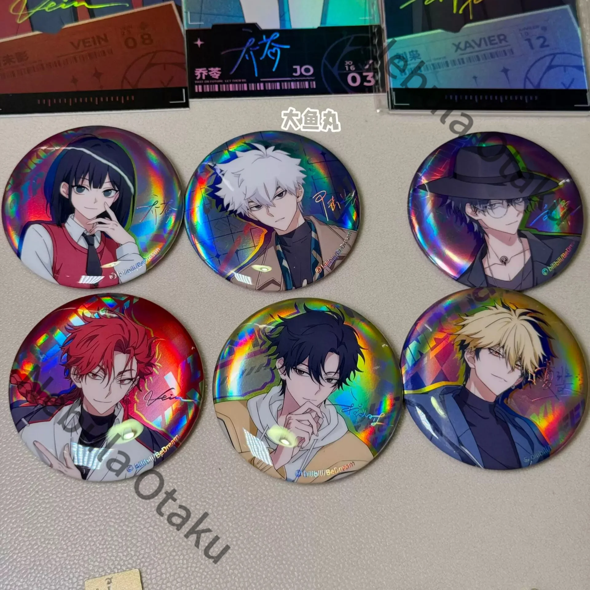 Link Click Lucas Charles Jo Cosplay Anime Tinplate Badge Laser Ticket Pocket Watch Hanging Drop Medal Cartoon Official Gifts view 6