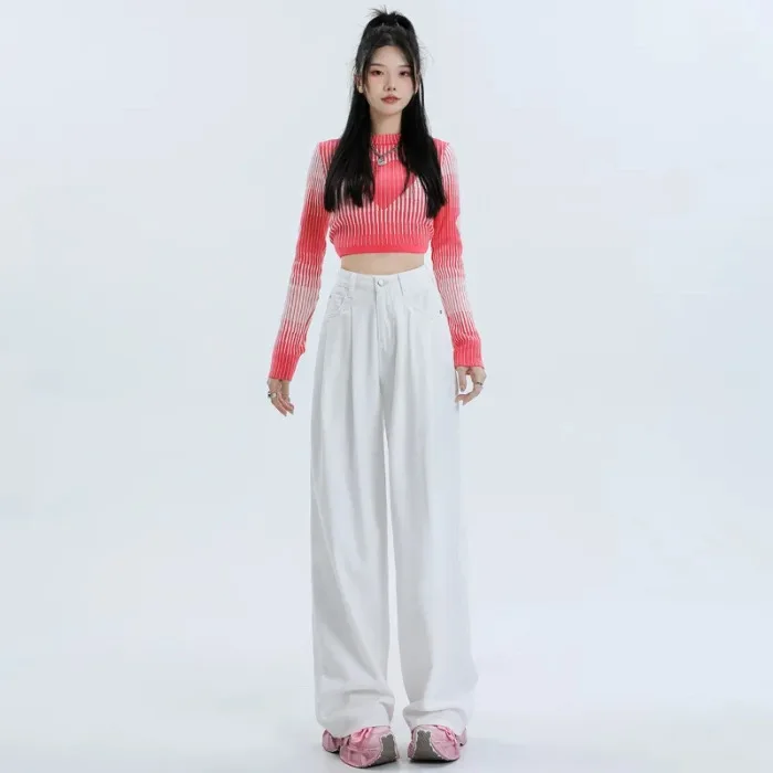 Jean évasé femme pantalon Vintage Patchwork rétro bleu Denim Y2K esthétique mode confortable décontracté taille haute Style