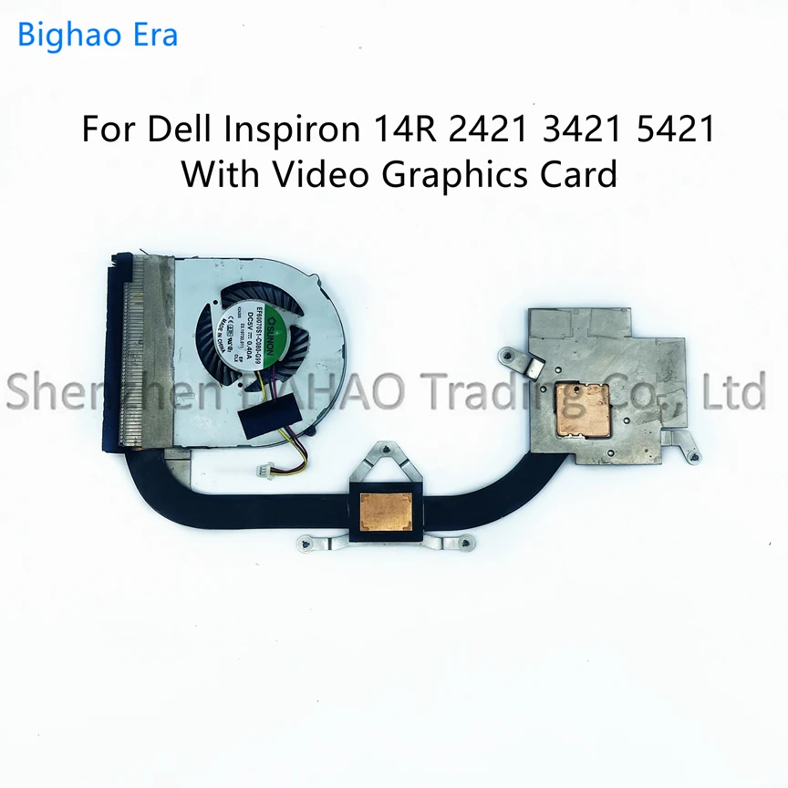 For Dell Inspiron 14R 2421 3421 5421 Radiator Cooler Heatsink Fan With Video Graphics CN-0WX8FF 0WX8FF 03G63R 60.4WT27.011