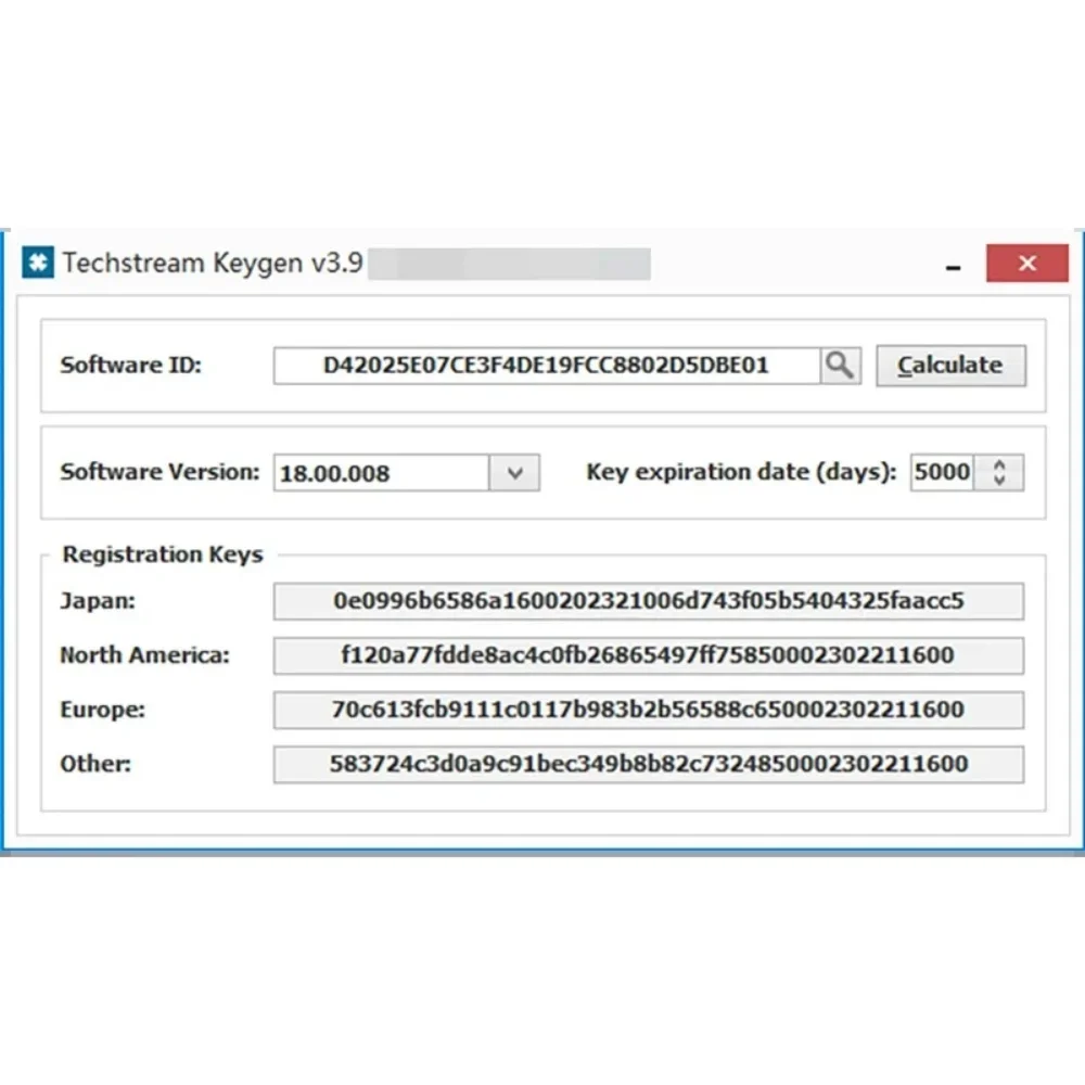For TOYOTA TIS Techstream 18.00.008 Software Link and Active Code Work with MINI VCI MINIVCI Newest Version