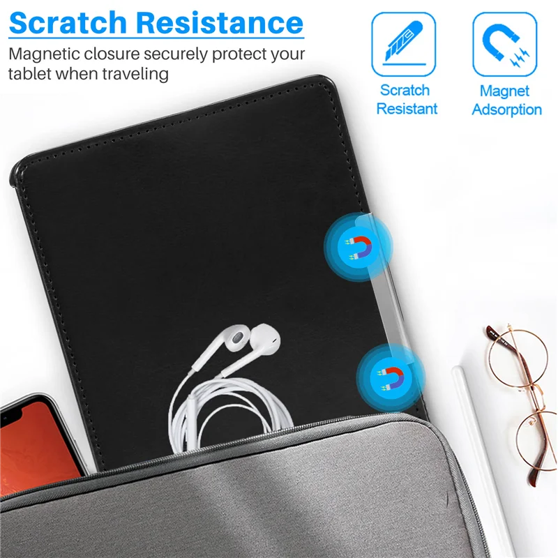 

【New User-Coupon!】Case for KOBO GLO HD 6.0" eReader Magnetic Auto Sleep Cover Ultra Thin Hard Shell (Black)