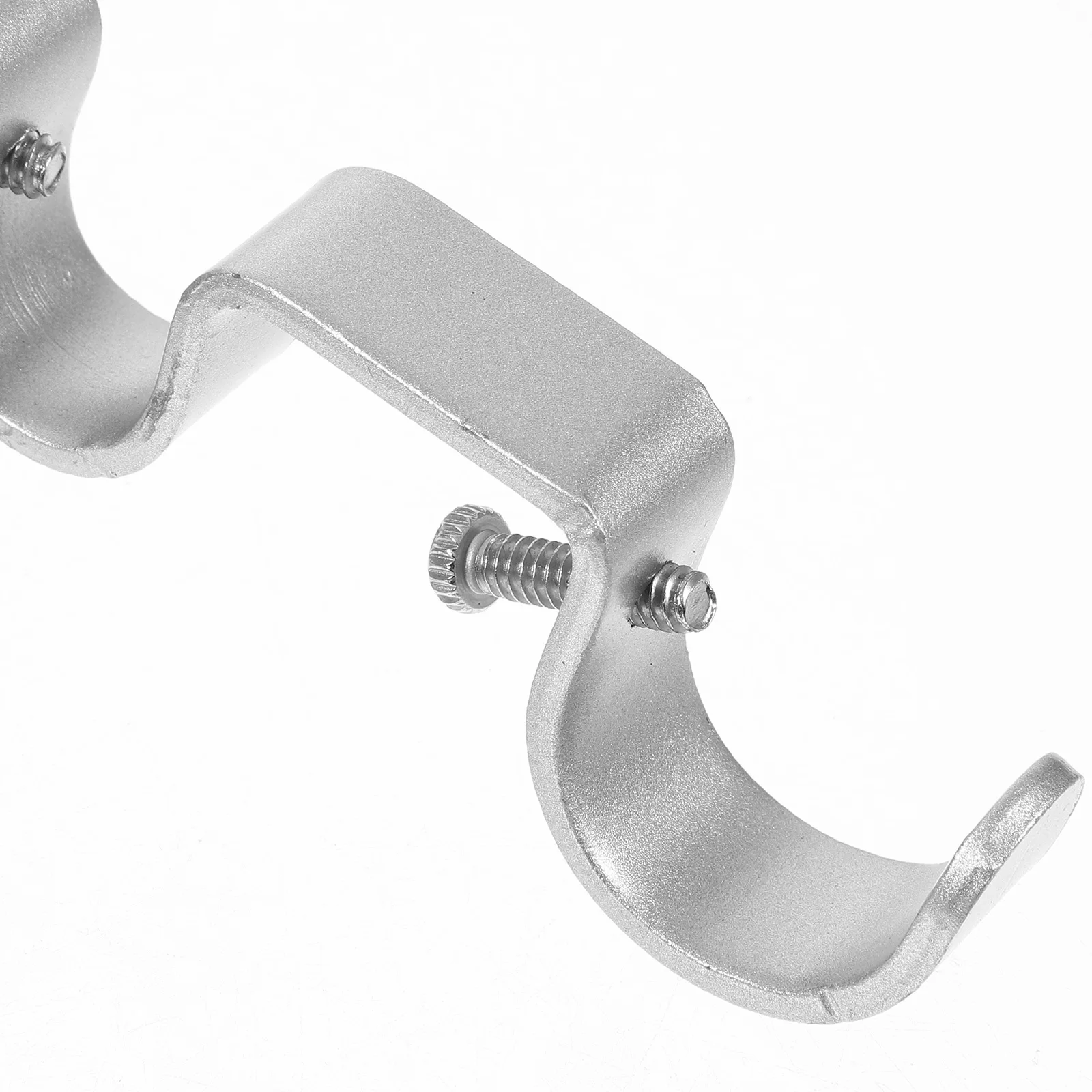 

3Pcs Curtain Rod Bracket Heavy Duty Double Rod Bracket Iron Black for Window Dressing Hardware Living Room Bedroom