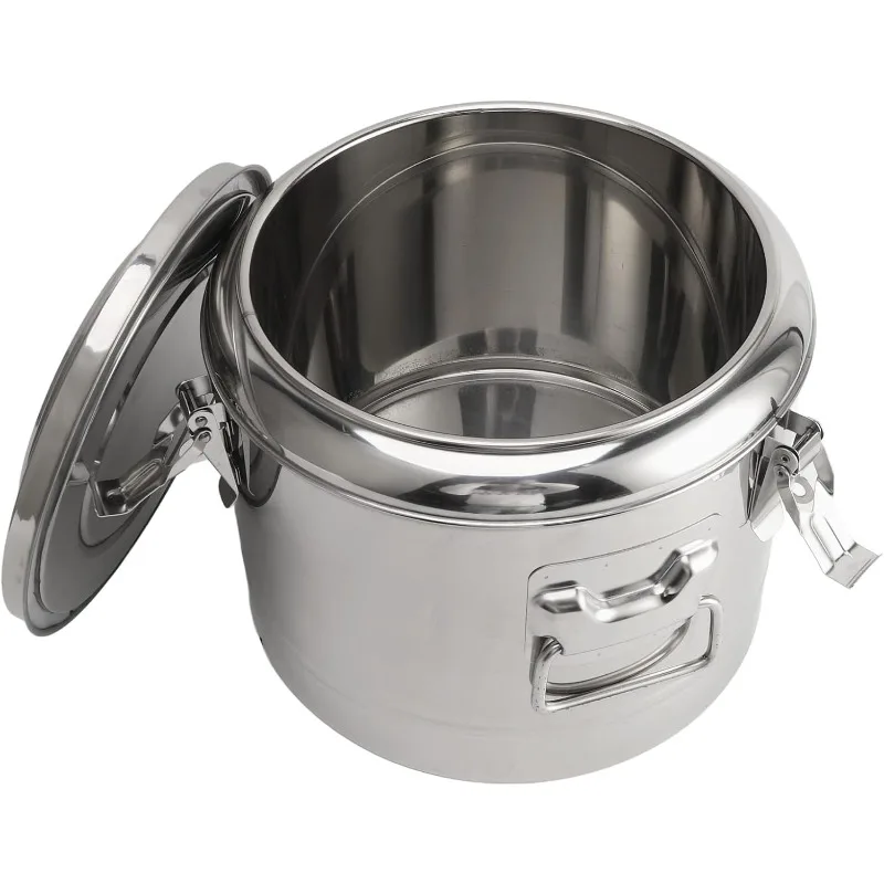 

Beverage Dispenser, Large Capacity Stainless Steel Water Dispenser Hot Drink Dispenser Milk Can Milk Pail Milk Bucket