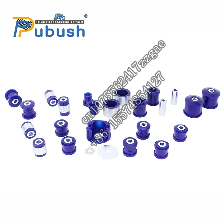 Factory price blue polyurethane bush kit Front and Rear suspension Enhancement Bushing Kit for vw golf mk5