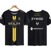 Vitality Team Uniform CSGO E-sports ZYWOO Loaded with The Same Quick-drying Short Sleeved T-shirt for Men and Women 3D T-shirts