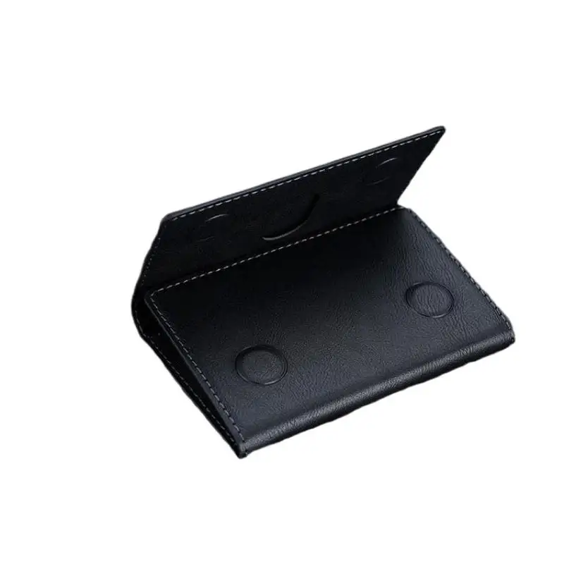 1 قطعة بولي Leather حافظة للبطاقات الجلدية Magsafe محفظة حمل بطاقات للهاتف 16 15 12 13 14 Pro Max Plus محفظة هاتف مغناطيسية صغيرة ثلاثية الطي