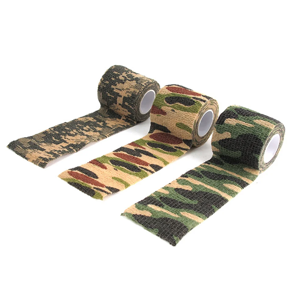 

12 Pcs Non-woven Tape Masking Camouflage The Hunting Cycling Drafting Self Adhesive Outdoor Riding