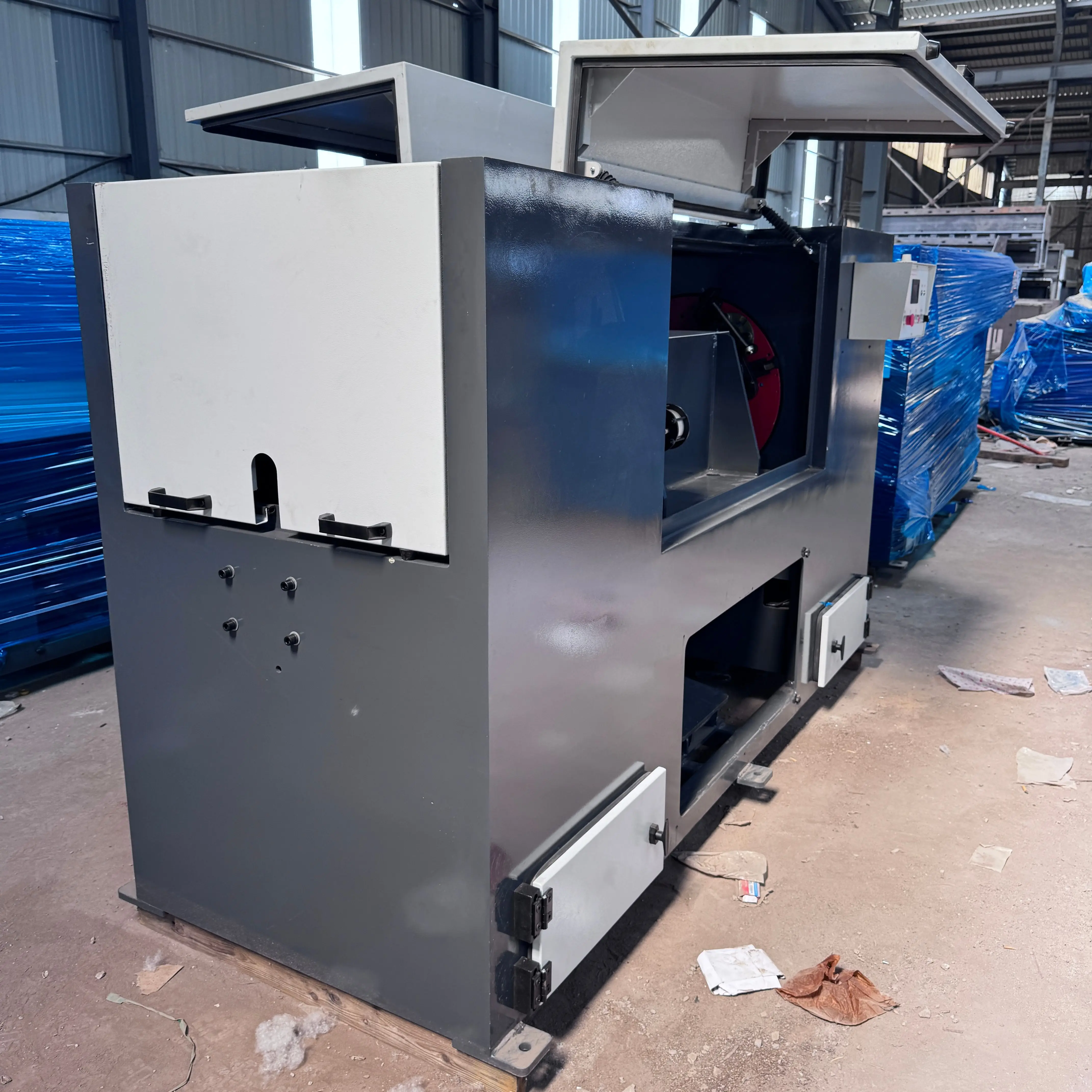 High Efficiency Automatic Sand Belt Rust Remover Machine Industrial Metal Surface Abrasive Grinder And Polishing Machine