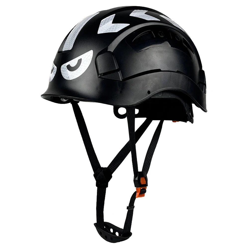 Gorro de seguridad CE con pegatinas reflectantes cascos ABS sistema de ventilación ajustable casco trabajo de construcción protección de cabeza ANSI