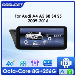 2din Android Autoradio Carplay For Audi A4 A5 B8 S4 S5 2009-2016 Multimedia player 4G Carplay GPS navi Stereo 10.33