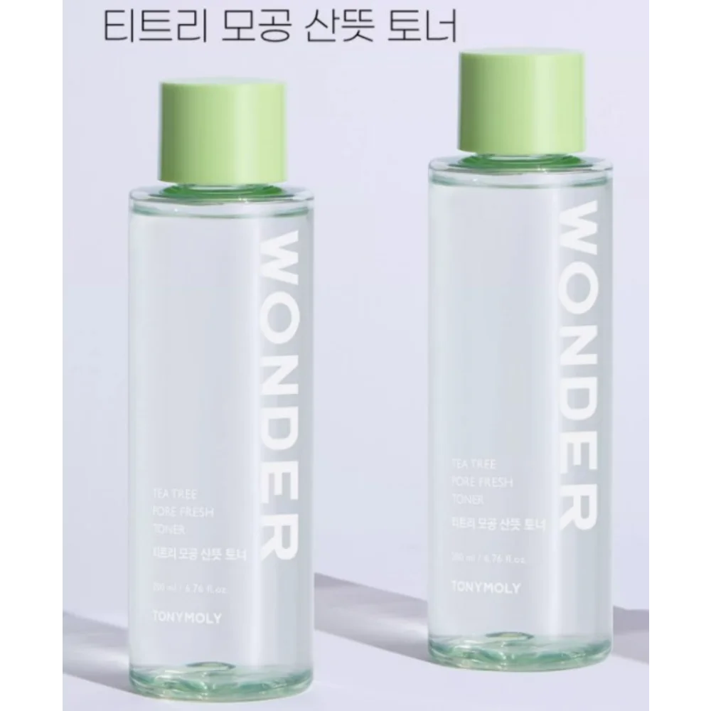 Korea TONYMOLY Tea Tree Pore Fresh Toner 200ml Oil-control Moisturizing Acne-treatment Soothing Balance Oil and Water Skin Care