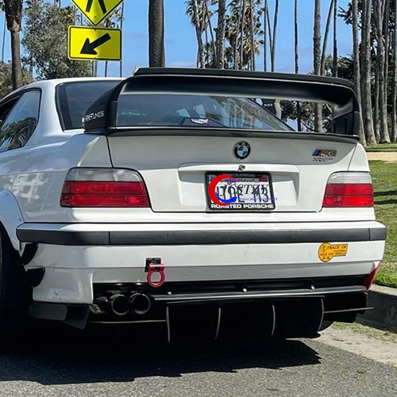 Für BMW 3er E36 1990-2000 Spoiler ABS-Kunststoff Mattschwarzer oder glänzend schwarzer Spoiler für BMW E36 M3 Heckflügel