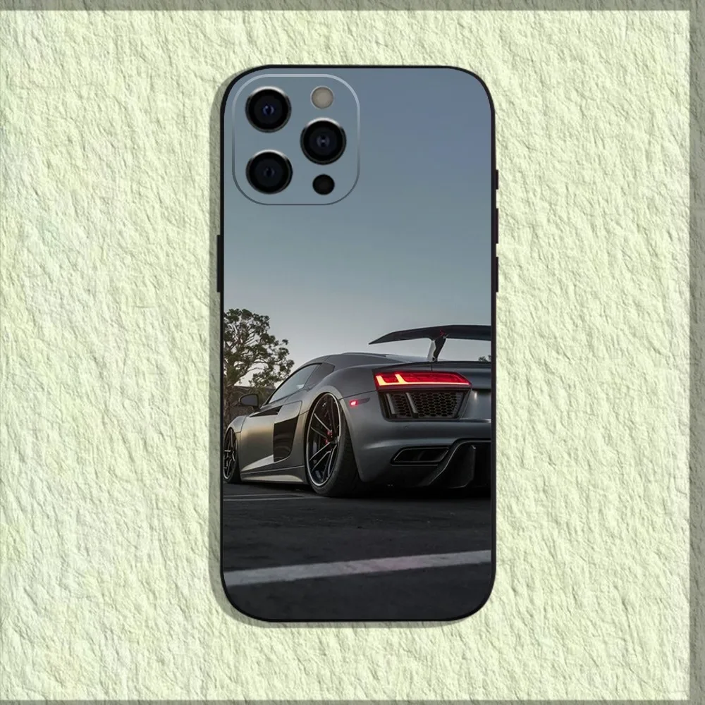 Cool Sport Car A-AudiS Phone Case For iPhone 16,15,14,13,12,11,Pro,X,XS,Max,XR,Plus,Mini Soft Black Cover