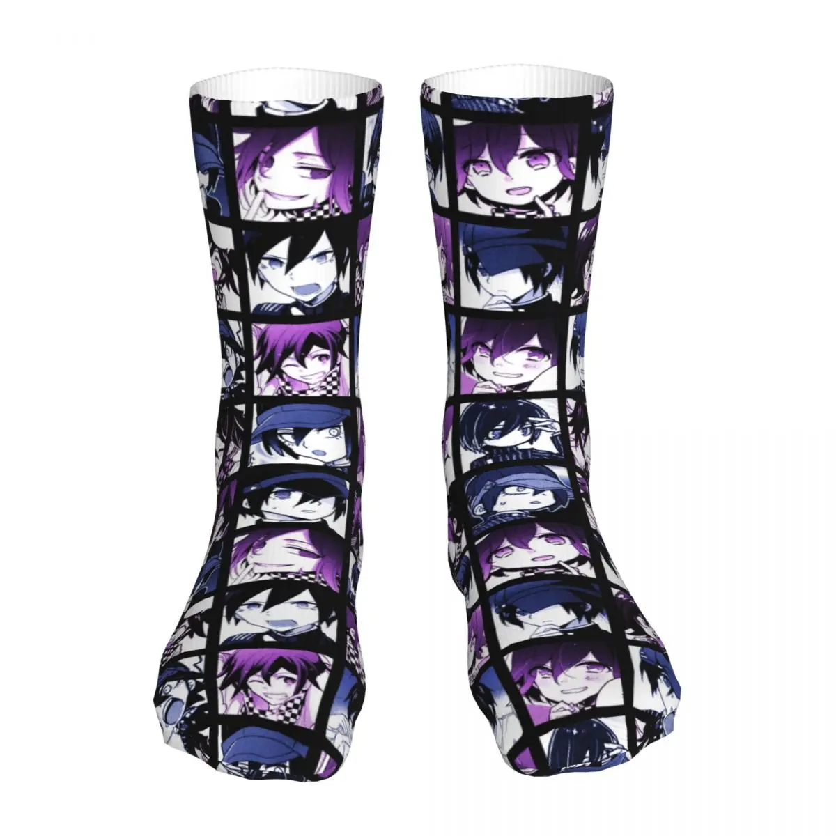 Fashion Socks Men's Women's Harajuku Shuichi Kokichi Manga Socks Danganronpa Anime Sport Socks Spring Summer Autumn Winter