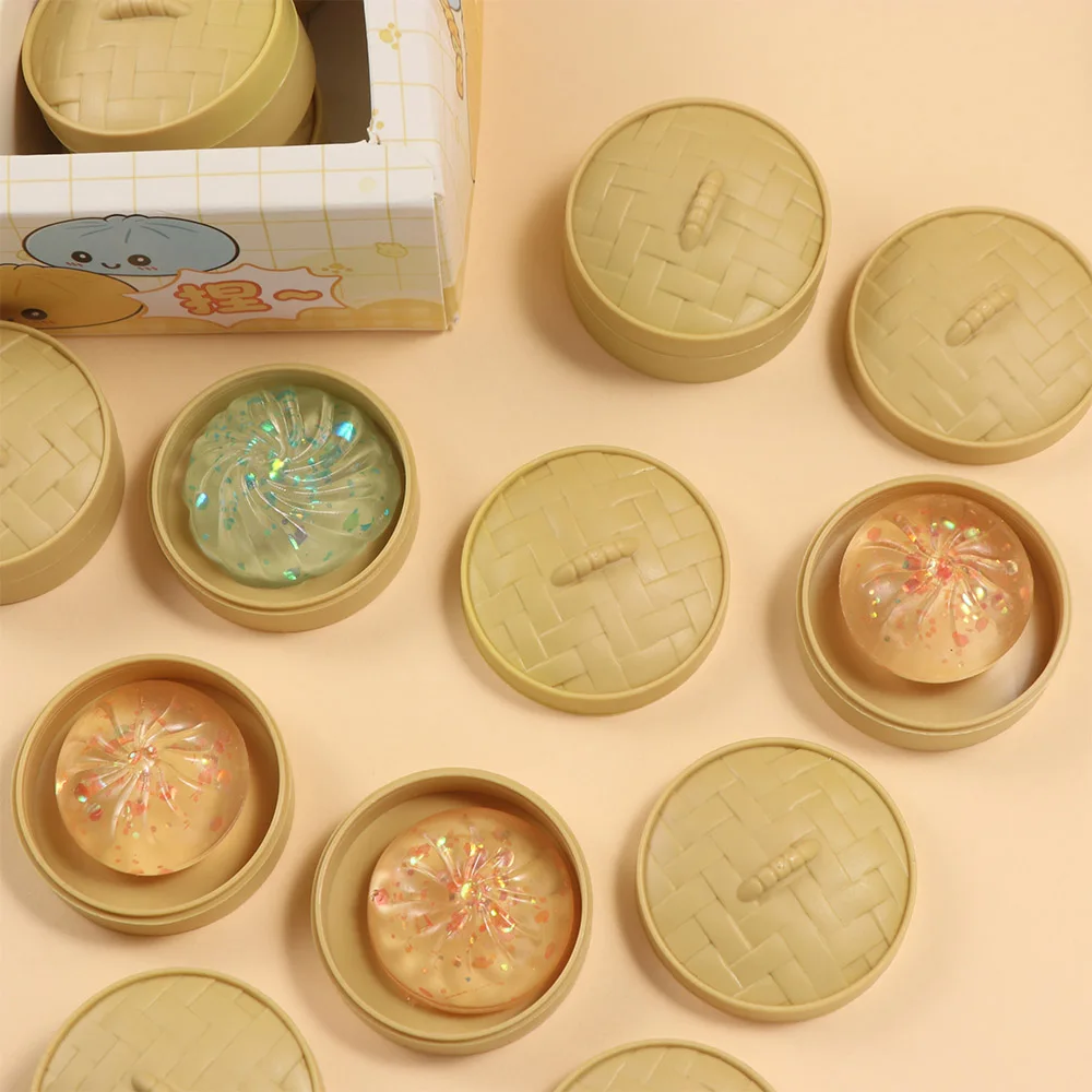 venting-office-soft-cute-mini-dumplings-squishy-with-steamer-food-shape-squishy-crystal-bun-pinch-squeezable-fidget-sensory