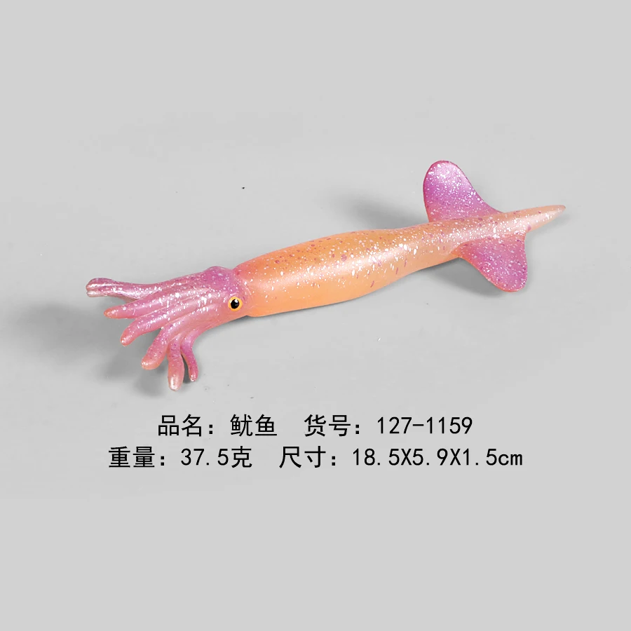 Hand Painted Simulation Sea Animals Model Shark,Octopus,Crab,Turtle PVC Figurines,Ocean Aquarium Fish Miniature Models For Kids