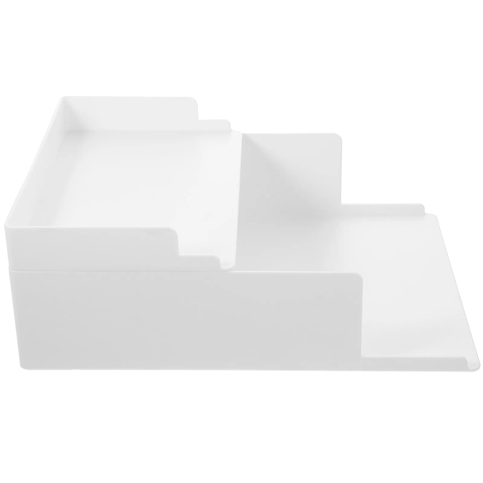 

2Pcs Desktop Organizer File Storage Shelf Waterproof Multi-Functional Document Container for Office Supplies Stationery