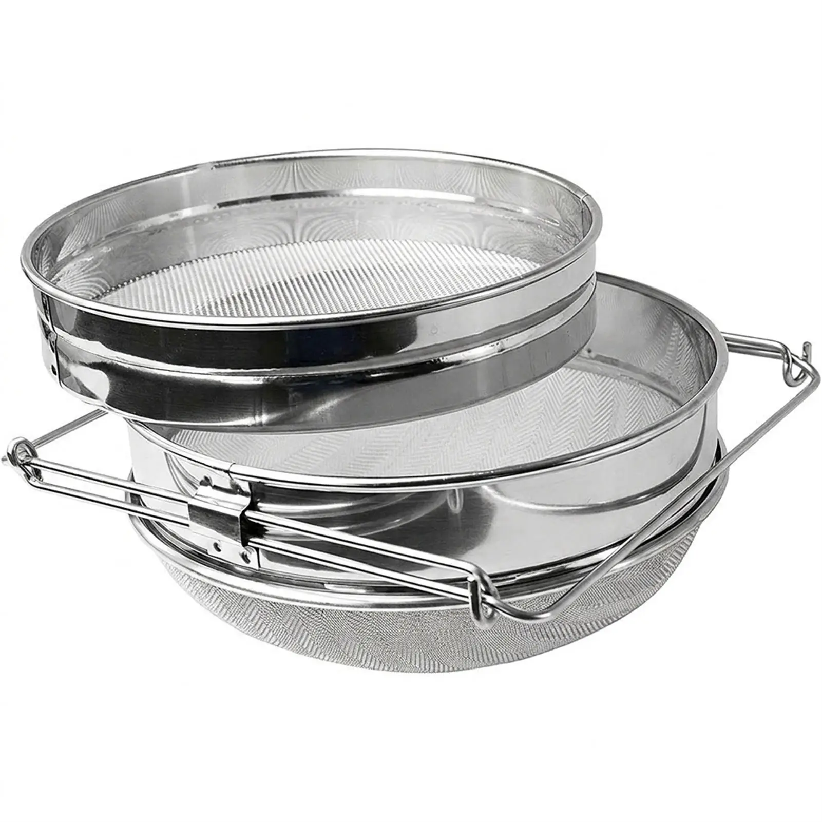 Stainless Steel Strainer Double Layer Filter Beekeeping Tool Extendable Design