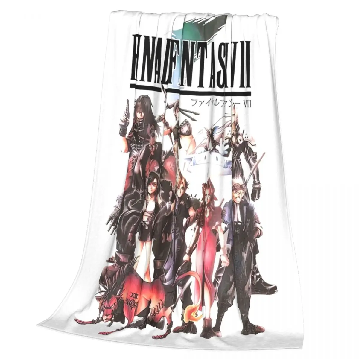 Final Fantasy VII Group Blanket Soft Warm Flannel Throw Blanket Plush for Bed Living room Picnic Travel Home Couch
