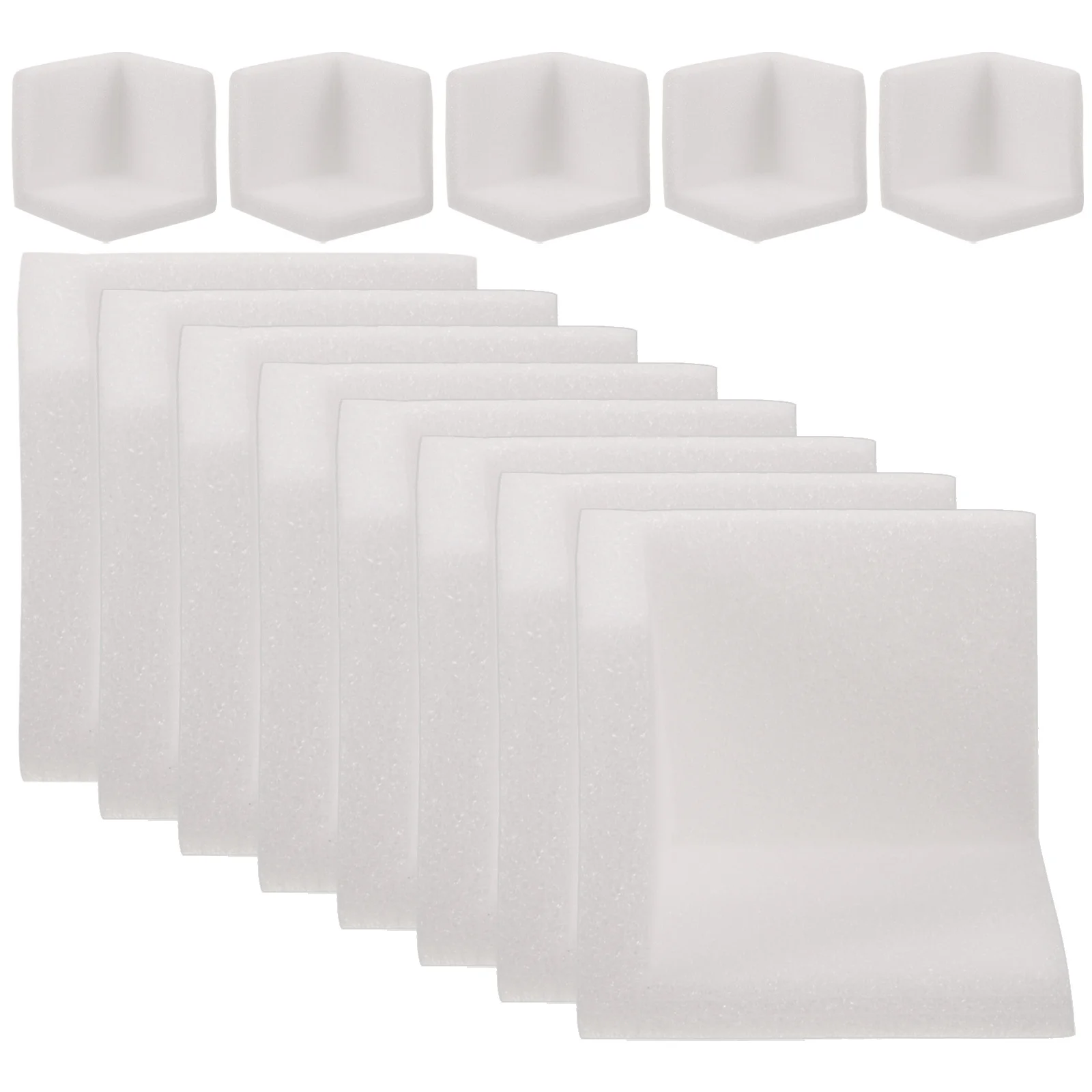 50Pcs Corner Guards Expanded Polyethylene Soft Padding for Furniture Table Protectors Picture Frame Edge Safety