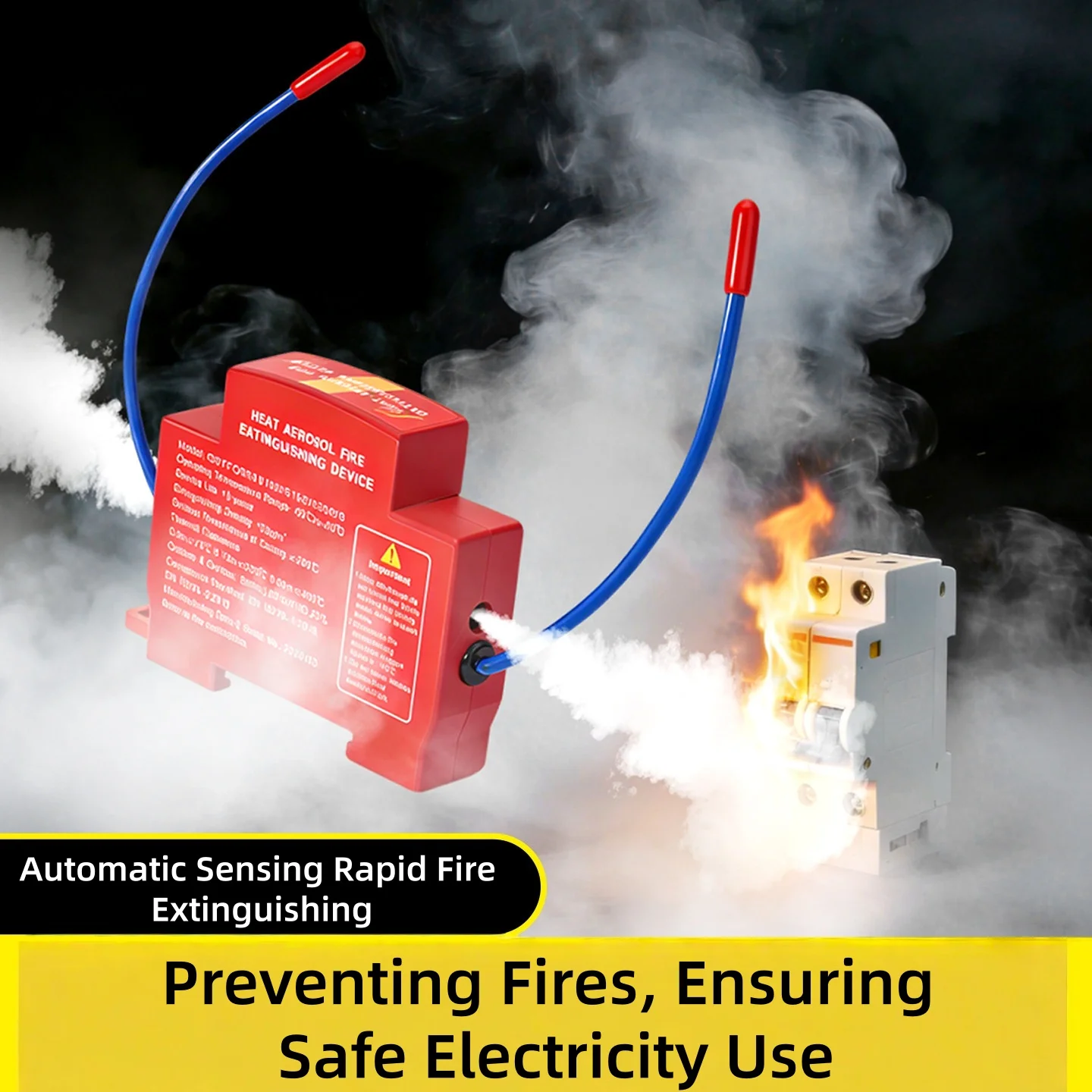 1 Pieces Heat Aerosol Fire Extinguishing Device Distribution Box Cabinet Hot Aerosol Automatic Fire Extinguishing Device